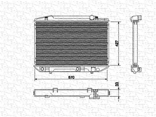 MAGNETI MARELLI Radiators, Motora dzesēšanas sistēma 350213531000
